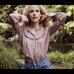 Doen Hortense Top in Wildberry